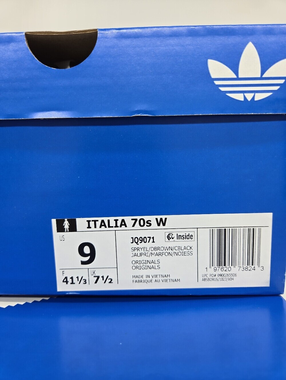 adidas Women's Italia 70s JQ9071 Spring Yellow Dark Brown Shoes Size 9 - Picture 8 of 8